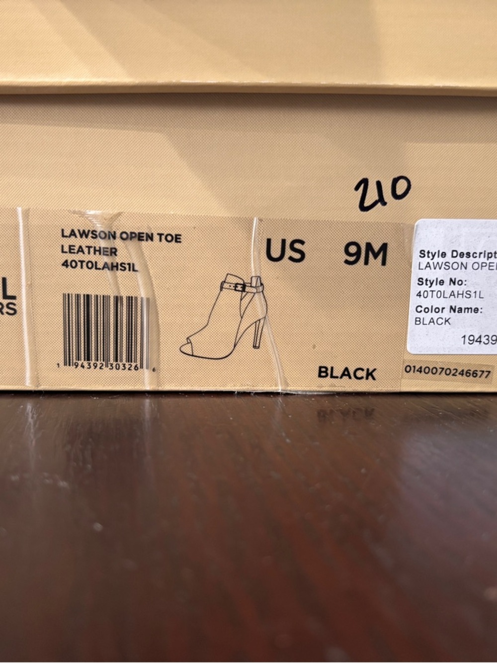 Michael Kors Black Leather Peep-Toe Ankle Booties with Buckle Strap - Picture 5 of 5